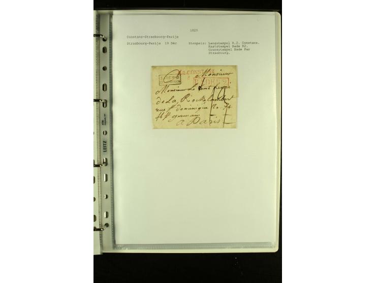 1587/1860, umfangreiche Sammlung Transitpost mit ca. 245 Briefen, Schwerpunkt bei der Post aus Belgien, Holland, Russland und
