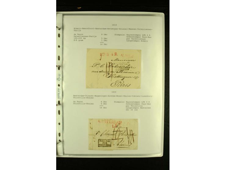 1587/1860, umfangreiche Sammlung Transitpost mit ca. 245 Briefen, Schwerpunkt bei der Post aus Belgien, Holland, Russland und