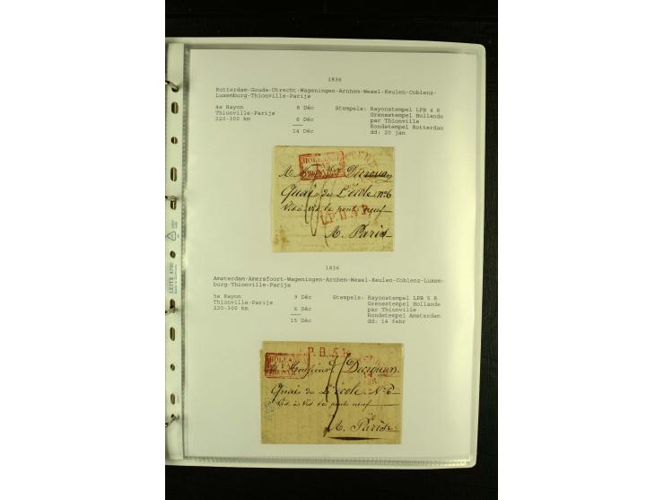 1587/1860, umfangreiche Sammlung Transitpost mit ca. 245 Briefen, Schwerpunkt bei der Post aus Belgien, Holland, Russland und
