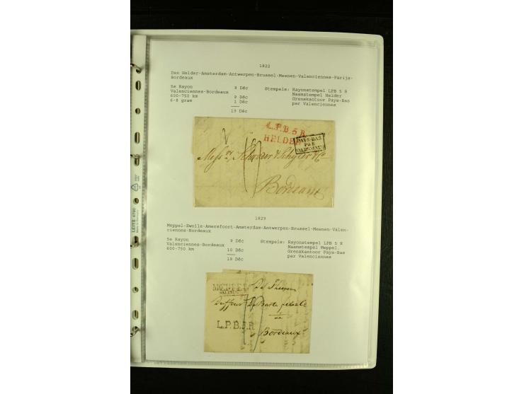1587/1860, umfangreiche Sammlung Transitpost mit ca. 245 Briefen, Schwerpunkt bei der Post aus Belgien, Holland, Russland und