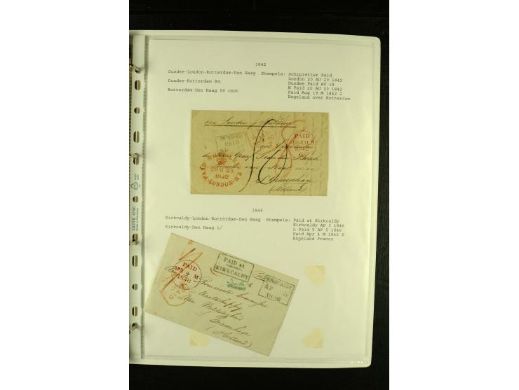 1587/1860, umfangreiche Sammlung Transitpost mit ca. 245 Briefen, Schwerpunkt bei der Post aus Belgien, Holland, Russland und