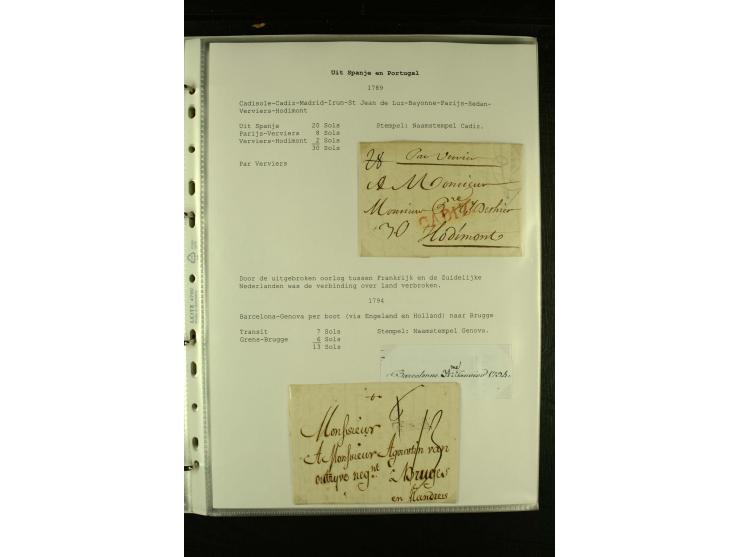 1587/1860, umfangreiche Sammlung Transitpost mit ca. 245 Briefen, Schwerpunkt bei der Post aus Belgien, Holland, Russland und