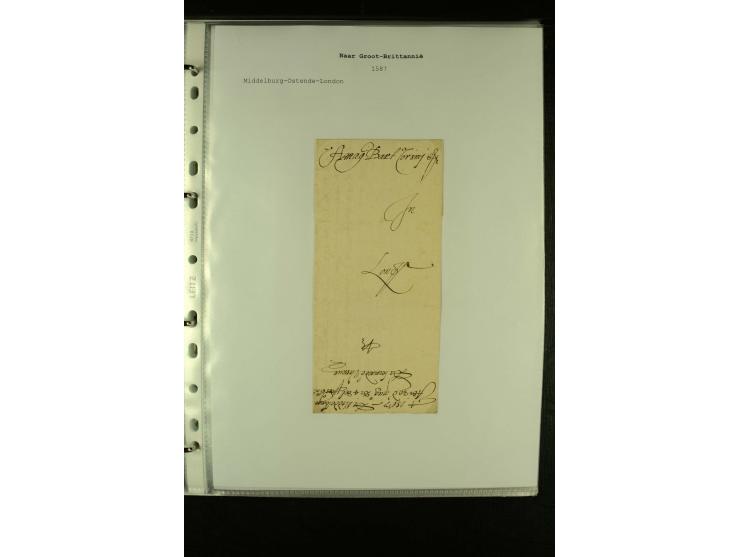 1587/1860, umfangreiche Sammlung Transitpost mit ca. 245 Briefen, Schwerpunkt bei der Post aus Belgien, Holland, Russland und