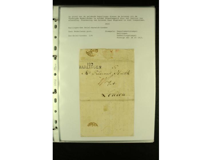 1587/1860, umfangreiche Sammlung Transitpost mit ca. 245 Briefen, Schwerpunkt bei der Post aus Belgien, Holland, Russland und