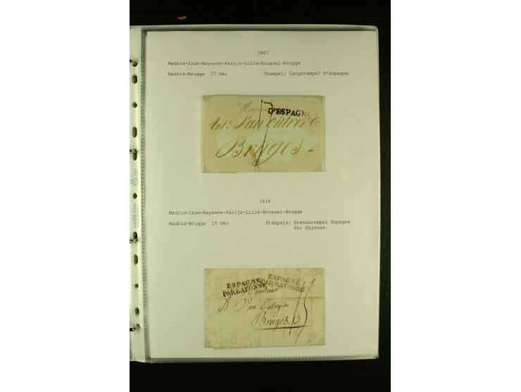 1587/1860, umfangreiche Sammlung Transitpost mit ca. 245 Briefen, Schwerpunkt bei der Post aus Belgien, Holland, Russland und