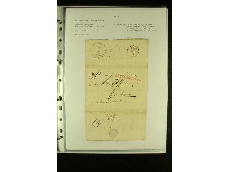 1587/1860, umfangreiche Sammlung Transitpost mit ca. 245 Briefen, Schwerpunkt bei der Post aus Belgien, Holland, Russland und