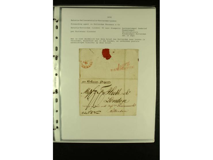 1587/1860, umfangreiche Sammlung Transitpost mit ca. 245 Briefen, Schwerpunkt bei der Post aus Belgien, Holland, Russland und