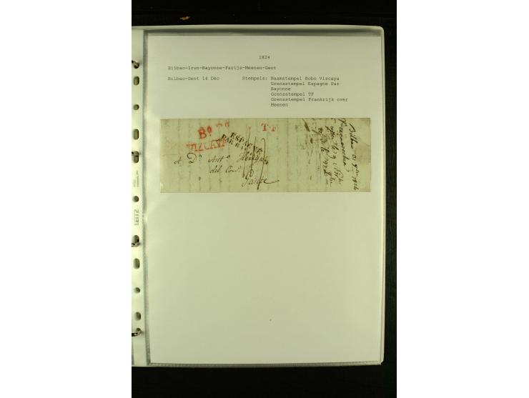 1587/1860, umfangreiche Sammlung Transitpost mit ca. 245 Briefen, Schwerpunkt bei der Post aus Belgien, Holland, Russland und