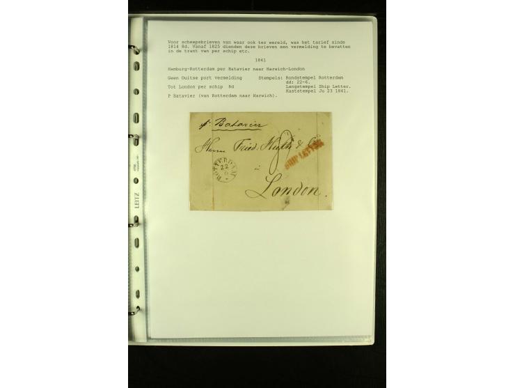 1587/1860, umfangreiche Sammlung Transitpost mit ca. 245 Briefen, Schwerpunkt bei der Post aus Belgien, Holland, Russland und