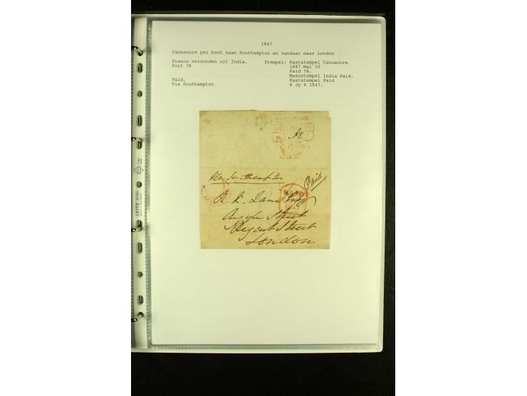 1587/1860, umfangreiche Sammlung Transitpost mit ca. 245 Briefen, Schwerpunkt bei der Post aus Belgien, Holland, Russland und