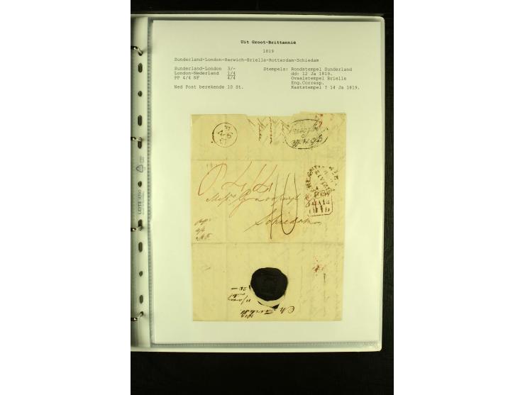 1587/1860, umfangreiche Sammlung Transitpost mit ca. 245 Briefen, Schwerpunkt bei der Post aus Belgien, Holland, Russland und