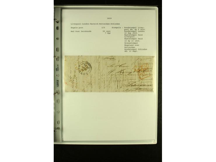 1587/1860, umfangreiche Sammlung Transitpost mit ca. 245 Briefen, Schwerpunkt bei der Post aus Belgien, Holland, Russland und