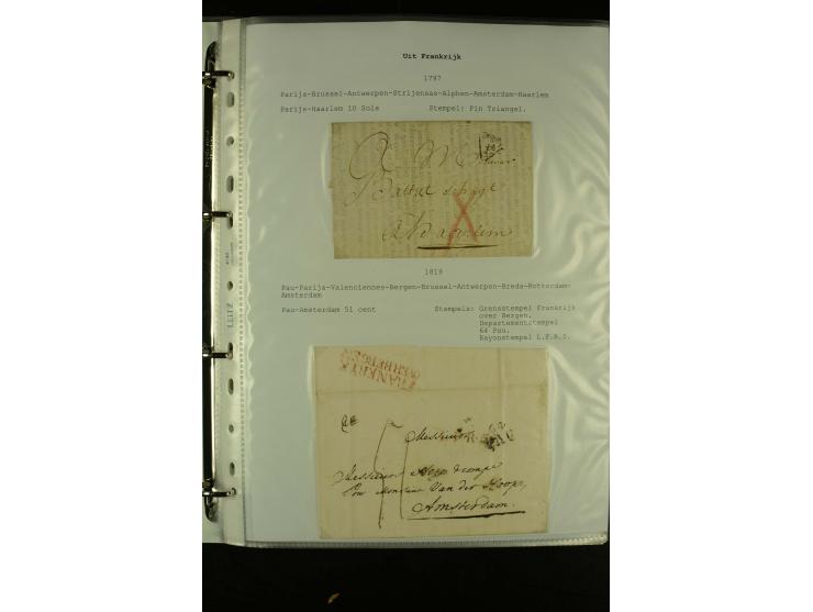 1587/1860, umfangreiche Sammlung Transitpost mit ca. 245 Briefen, Schwerpunkt bei der Post aus Belgien, Holland, Russland und