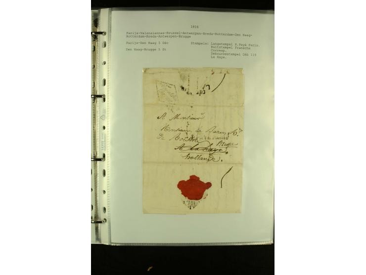1587/1860, umfangreiche Sammlung Transitpost mit ca. 245 Briefen, Schwerpunkt bei der Post aus Belgien, Holland, Russland und