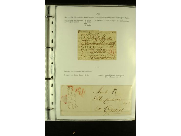 1587/1860, umfangreiche Sammlung Transitpost mit ca. 245 Briefen, Schwerpunkt bei der Post aus Belgien, Holland, Russland und