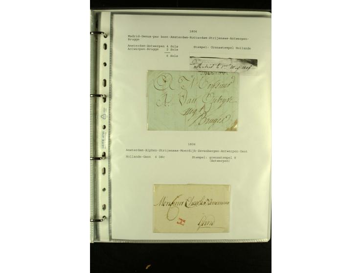 1587/1860, umfangreiche Sammlung Transitpost mit ca. 245 Briefen, Schwerpunkt bei der Post aus Belgien, Holland, Russland und