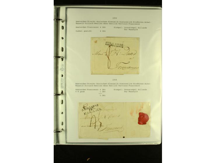 1587/1860, umfangreiche Sammlung Transitpost mit ca. 245 Briefen, Schwerpunkt bei der Post aus Belgien, Holland, Russland und