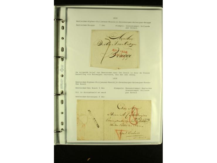 1587/1860, umfangreiche Sammlung Transitpost mit ca. 245 Briefen, Schwerpunkt bei der Post aus Belgien, Holland, Russland und