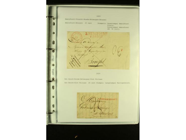 1587/1860, umfangreiche Sammlung Transitpost mit ca. 245 Briefen, Schwerpunkt bei der Post aus Belgien, Holland, Russland und