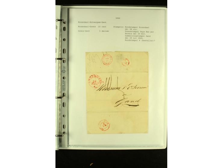 1587/1860, umfangreiche Sammlung Transitpost mit ca. 245 Briefen, Schwerpunkt bei der Post aus Belgien, Holland, Russland und