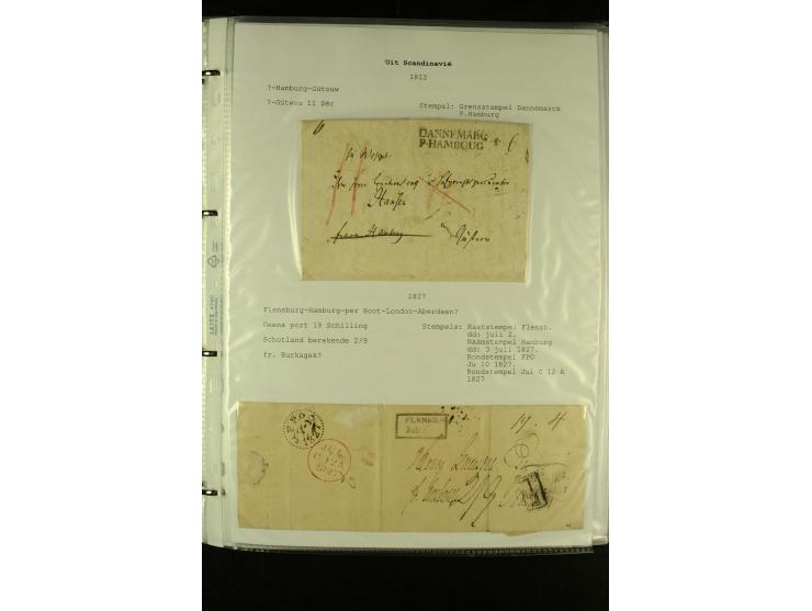 1587/1860, umfangreiche Sammlung Transitpost mit ca. 245 Briefen, Schwerpunkt bei der Post aus Belgien, Holland, Russland und