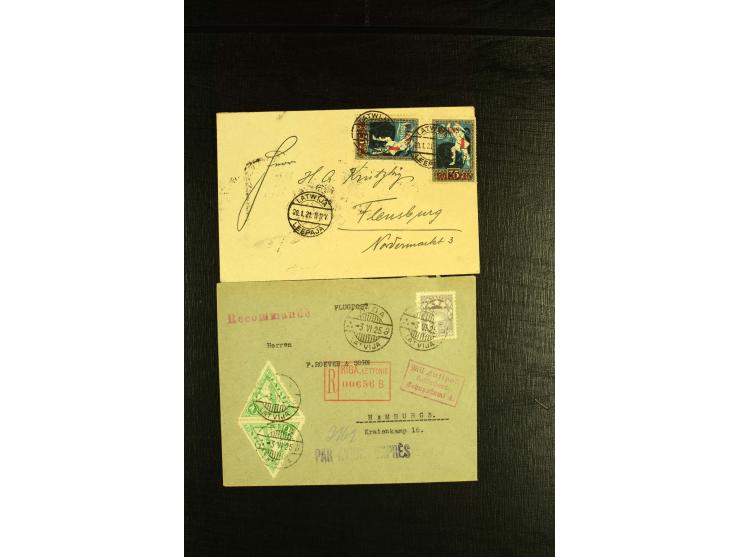 1888/1940, 21 Briefe und Karten, dabei Reco, Luftpost und Zensur