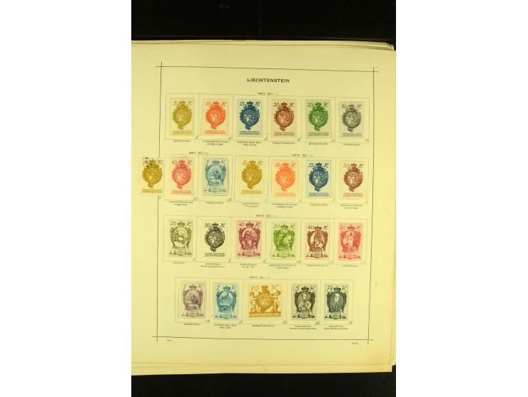 1849/1940, ungebrauchte und gestempelte Sammlung mit einigen besseren Werten, dazu ein guter Teil Liechtenstein, meist gute E