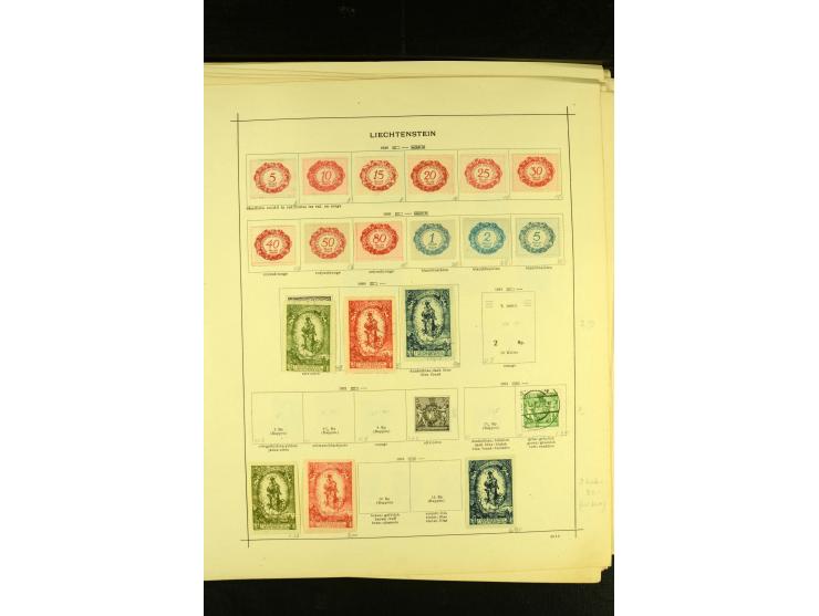 1849/1940, ungebrauchte und gestempelte Sammlung mit einigen besseren Werten, dazu ein guter Teil Liechtenstein, meist gute E