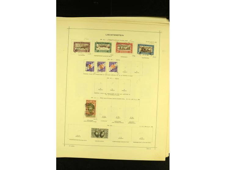 1849/1940, ungebrauchte und gestempelte Sammlung mit einigen besseren Werten, dazu ein guter Teil Liechtenstein, meist gute E