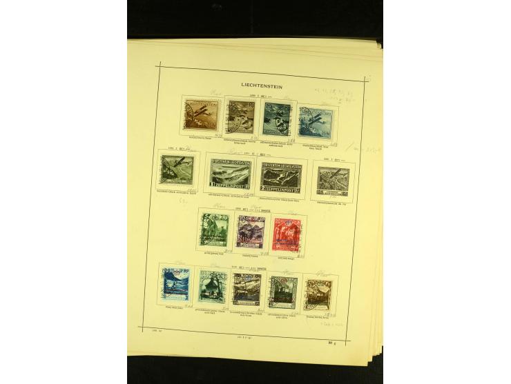 1849/1940, ungebrauchte und gestempelte Sammlung mit einigen besseren Werten, dazu ein guter Teil Liechtenstein, meist gute E
