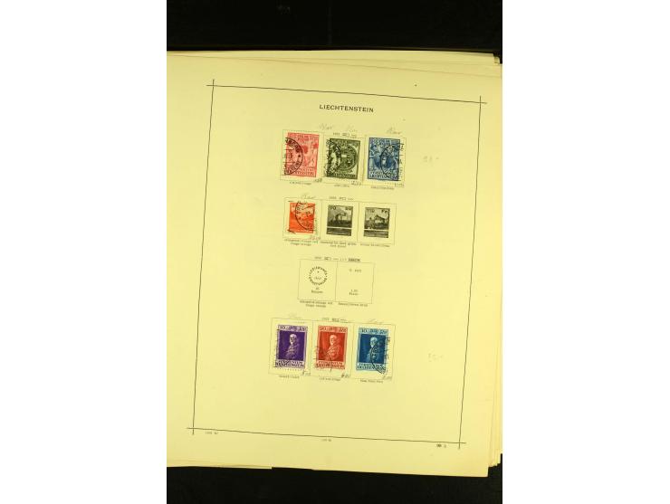 1849/1940, ungebrauchte und gestempelte Sammlung mit einigen besseren Werten, dazu ein guter Teil Liechtenstein, meist gute E