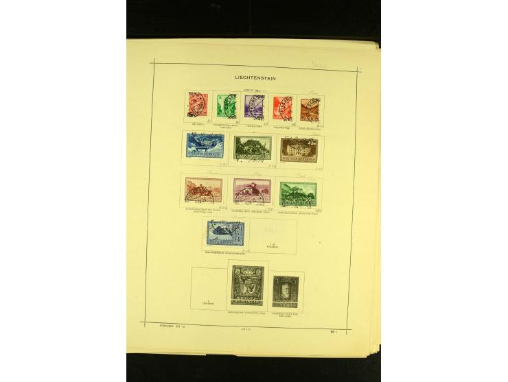 1849/1940, ungebrauchte und gestempelte Sammlung mit einigen besseren Werten, dazu ein guter Teil Liechtenstein, meist gute E