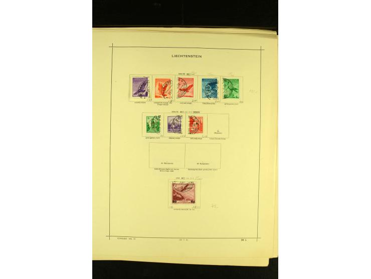 1849/1940, ungebrauchte und gestempelte Sammlung mit einigen besseren Werten, dazu ein guter Teil Liechtenstein, meist gute E