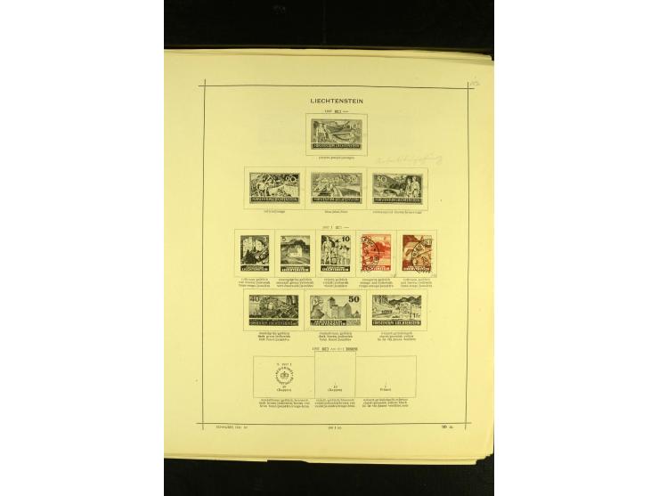 1849/1940, ungebrauchte und gestempelte Sammlung mit einigen besseren Werten, dazu ein guter Teil Liechtenstein, meist gute E