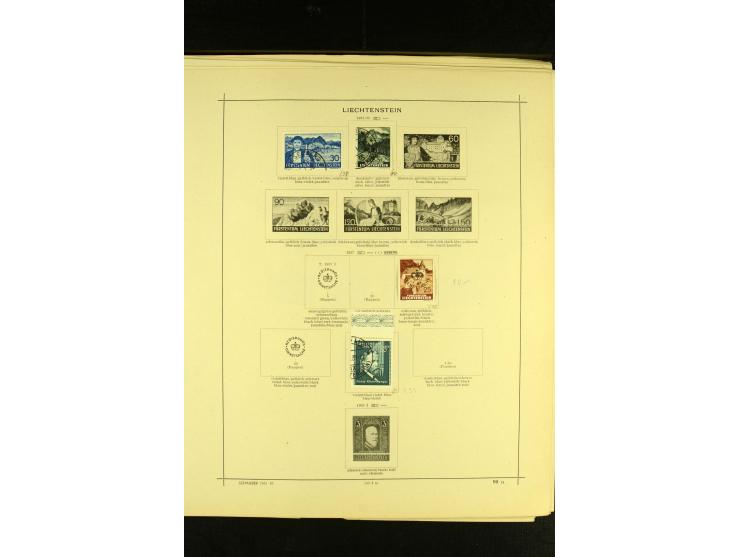 1849/1940, ungebrauchte und gestempelte Sammlung mit einigen besseren Werten, dazu ein guter Teil Liechtenstein, meist gute E