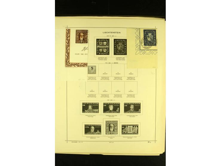 1849/1940, ungebrauchte und gestempelte Sammlung mit einigen besseren Werten, dazu ein guter Teil Liechtenstein, meist gute E