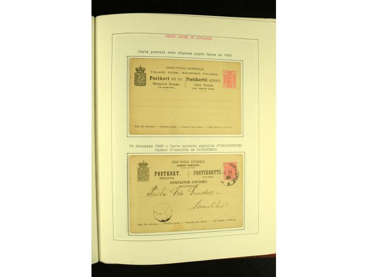 Finnland und Norwegen: 1857/1938, vorwiegend gestempelte Sammlung mit einigen Briefen und Ganzsachen, dabei u.a. Finnland Mi.