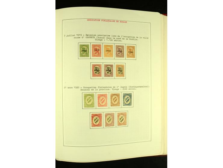 Finnland und Norwegen: 1857/1938, vorwiegend gestempelte Sammlung mit einigen Briefen und Ganzsachen, dabei u.a. Finnland Mi.