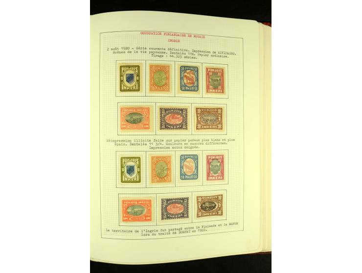 Finnland und Norwegen: 1857/1938, vorwiegend gestempelte Sammlung mit einigen Briefen und Ganzsachen, dabei u.a. Finnland Mi.