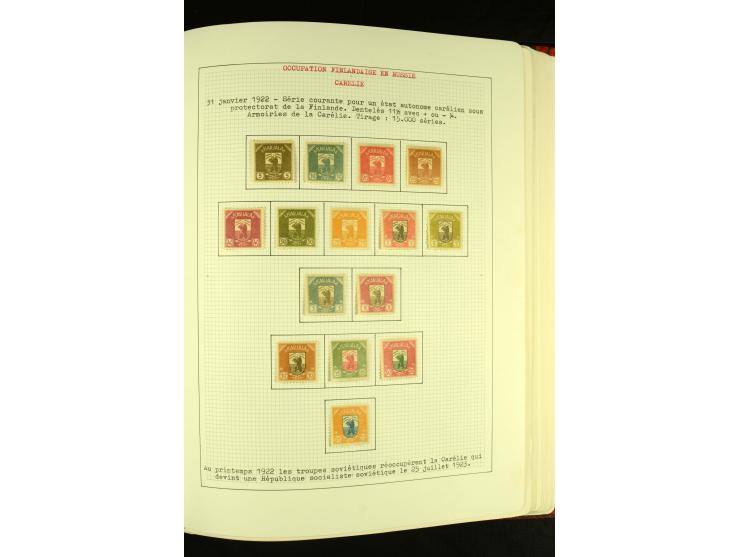 Finnland und Norwegen: 1857/1938, vorwiegend gestempelte Sammlung mit einigen Briefen und Ganzsachen, dabei u.a. Finnland Mi.