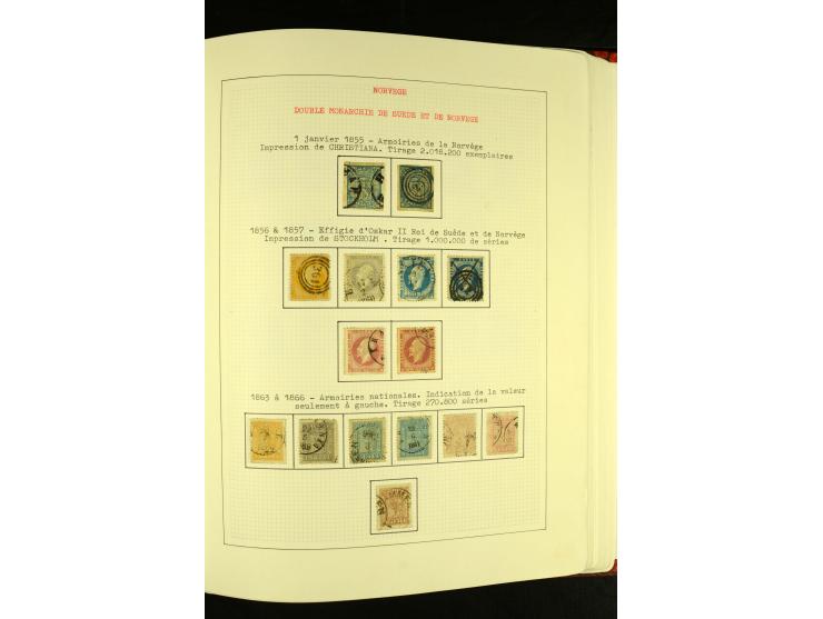 Finnland und Norwegen: 1857/1938, vorwiegend gestempelte Sammlung mit einigen Briefen und Ganzsachen, dabei u.a. Finnland Mi.