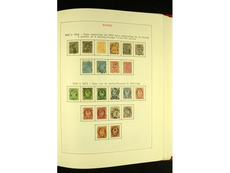 Finnland und Norwegen: 1857/1938, vorwiegend gestempelte Sammlung mit einigen Briefen und Ganzsachen, dabei u.a. Finnland Mi.