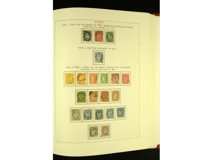 Finnland und Norwegen: 1857/1938, vorwiegend gestempelte Sammlung mit einigen Briefen und Ganzsachen, dabei u.a. Finnland Mi.