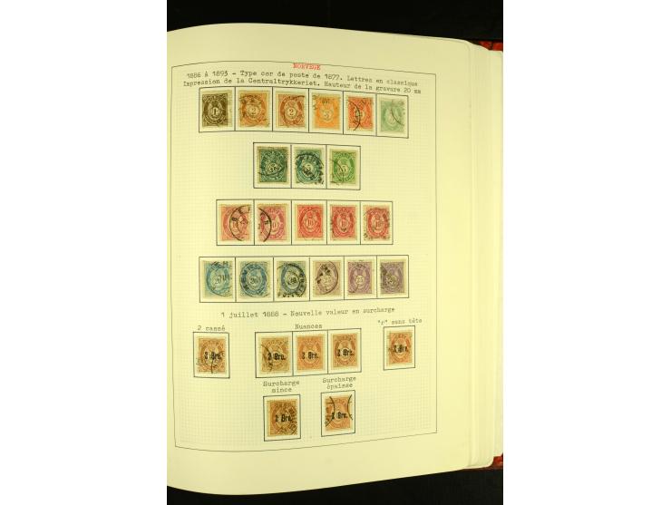 Finnland und Norwegen: 1857/1938, vorwiegend gestempelte Sammlung mit einigen Briefen und Ganzsachen, dabei u.a. Finnland Mi.