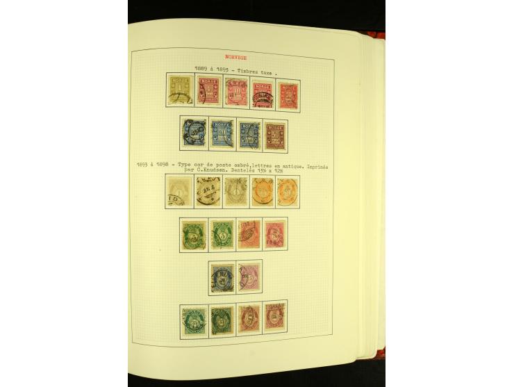 Finnland und Norwegen: 1857/1938, vorwiegend gestempelte Sammlung mit einigen Briefen und Ganzsachen, dabei u.a. Finnland Mi.