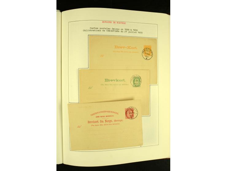 Finnland und Norwegen: 1857/1938, vorwiegend gestempelte Sammlung mit einigen Briefen und Ganzsachen, dabei u.a. Finnland Mi.