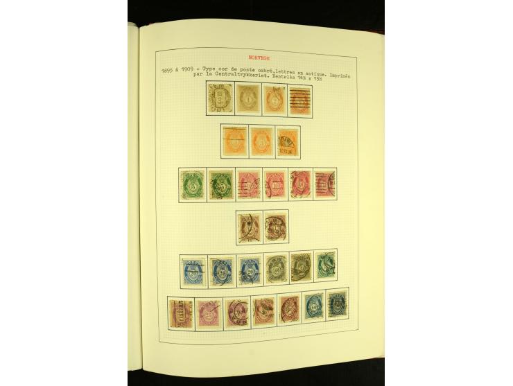 Finnland und Norwegen: 1857/1938, vorwiegend gestempelte Sammlung mit einigen Briefen und Ganzsachen, dabei u.a. Finnland Mi.