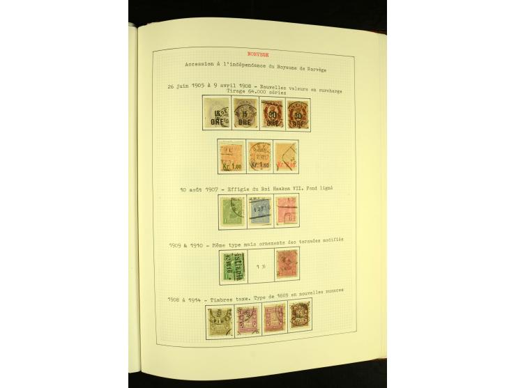 Finnland und Norwegen: 1857/1938, vorwiegend gestempelte Sammlung mit einigen Briefen und Ganzsachen, dabei u.a. Finnland Mi.