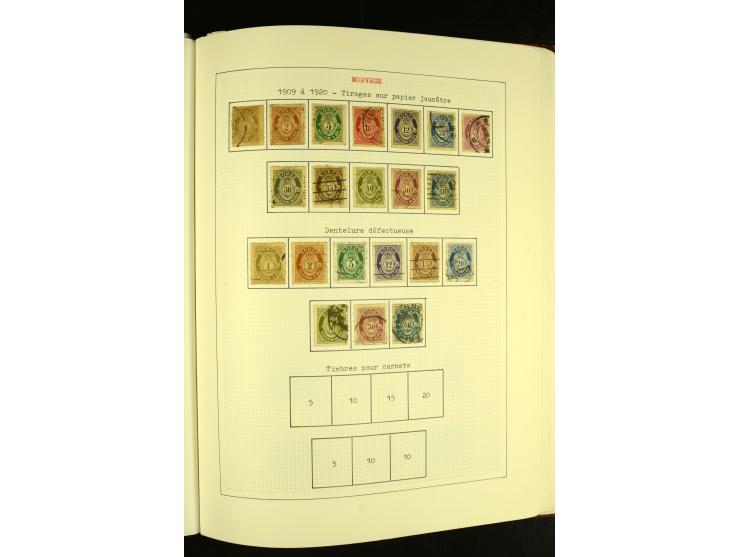 Finnland und Norwegen: 1857/1938, vorwiegend gestempelte Sammlung mit einigen Briefen und Ganzsachen, dabei u.a. Finnland Mi.