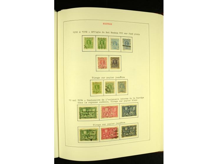 Finnland und Norwegen: 1857/1938, vorwiegend gestempelte Sammlung mit einigen Briefen und Ganzsachen, dabei u.a. Finnland Mi.